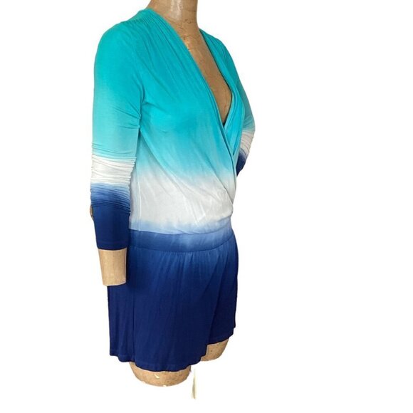 Young Fabulous & Broke Howell Romper Ombre Soft Modal Surplice V-Neck XS 283i - Picture 5 of 11